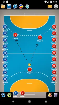 Coach Tactic Board Handball android App screenshot 9