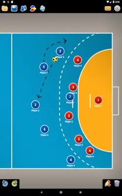 Coach Tactic Board Handball android App screenshot 1